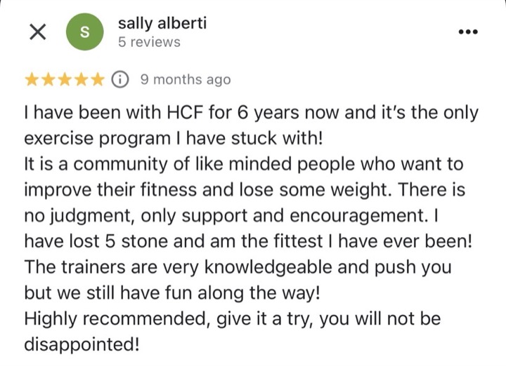 HCF / Hudson's Core Fitness member review 2