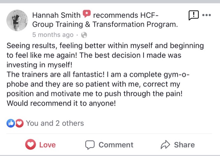 HCF / Hudson's Core Fitness member review 4