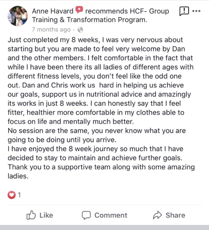 HCF / Hudson's Core Fitness member review 8
